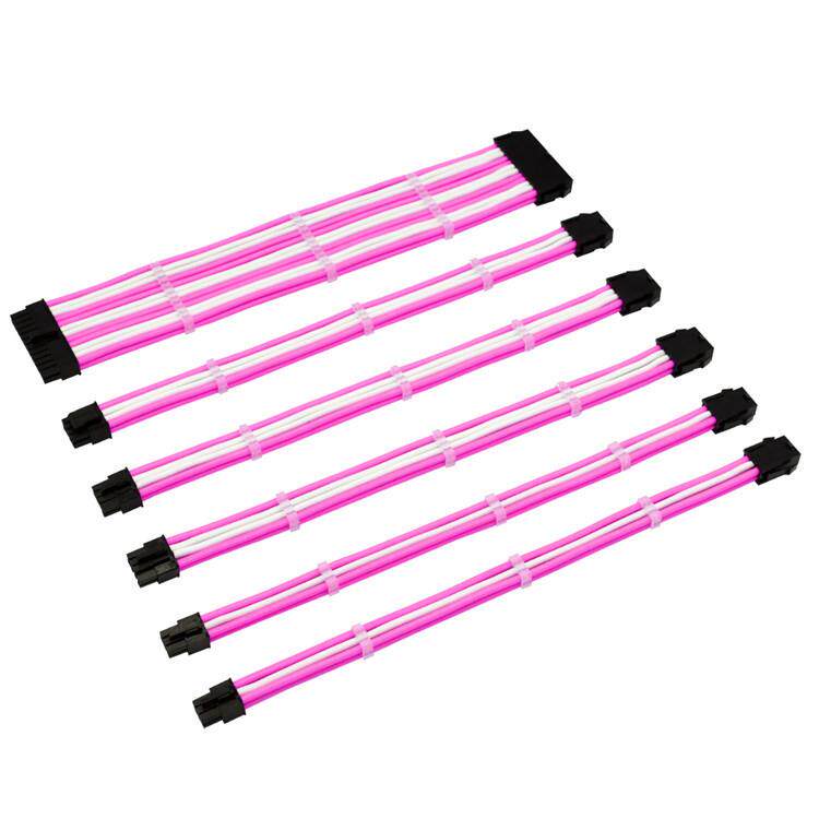 台式电脑电源 主板24P CPU8P 显卡 电源延长线 尼龙编织镀锡铜线