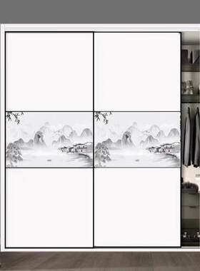 衣柜门推拉门定做定制滑移门现代简约欧式柜门卧室衣橱移门实木门