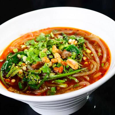 重庆钱姐酸辣粉249g米粉红薯粉可煮可泡方便速食冲泡开 胃解馋送