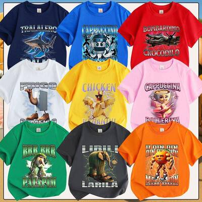 Tralalero Tralala Funny Shark Italian Brainrot Meme T-Shirt