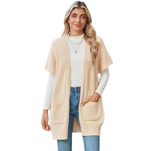 2026 Spring Fashion Chic Women'S Oversized Ribbed Open-Front
