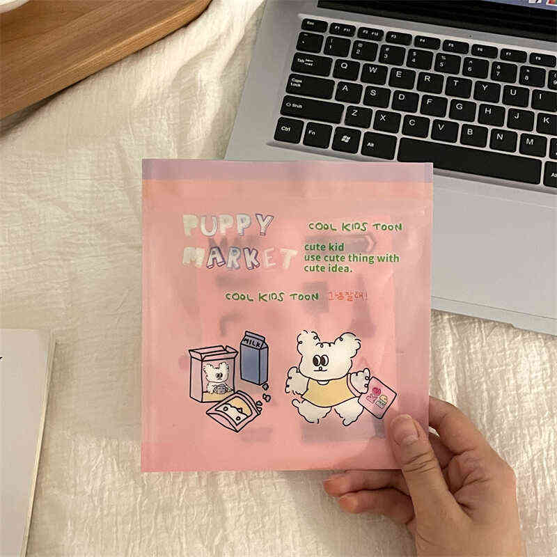 可爱韩国创意卡通塑料自封袋ins照片收纳袋创意礼物礼品糖果袋子