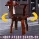 实木电脑椅家用办公椅中式 书房旋转带扶手靠背椅转椅木质座椅餐椅