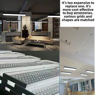 Led贴片灯条改装0.9/ 1.2m办公灯挂线灯条光源灯面板灯芯驱动配件