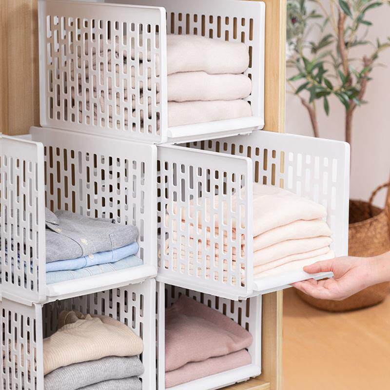 衣柜拉篮收纳架多层抽屉式分层隔板家用卧室箱隔断日用百货整理用