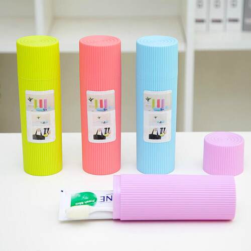 Fashionable Travel Portable Toothbrush and Toothpaste Case,