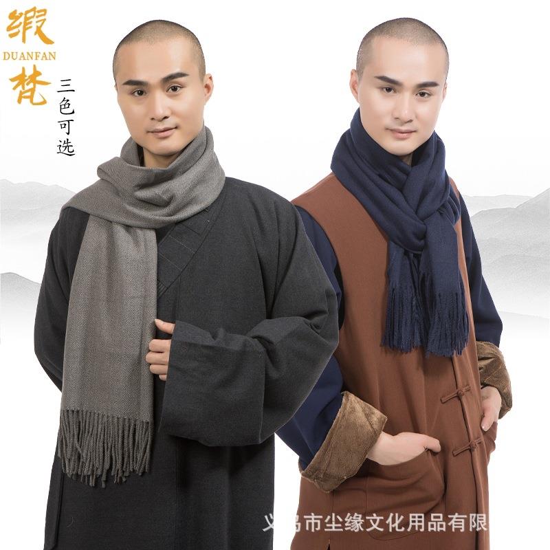 缎梵僧服棉麻春秋款出家师父大褂长褂不皱垂直度好四种颜色禅修