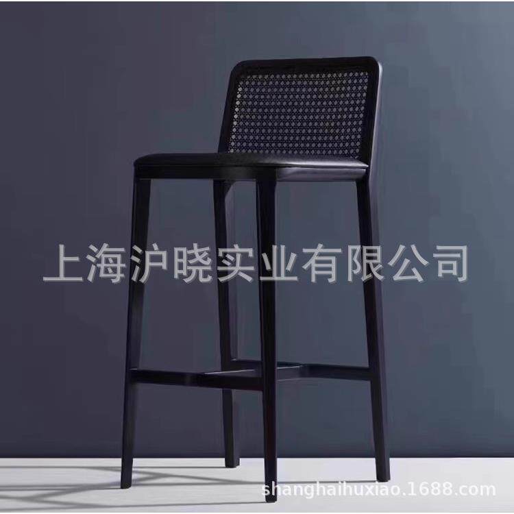 简约全实木吧台椅子单人高脚凳子酒吧椅手机店高脚椅餐桌吧椅现货