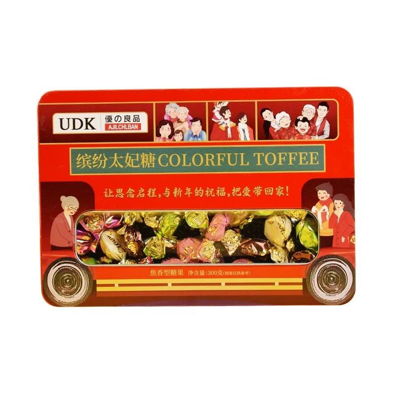 UDK优之良品太妃糖300g礼盒送礼节日儿童糖果小吃零食休闲礼品