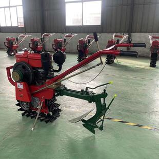 小型柴油耘锄单链轨8马力水冷手摇启动农用犁地开沟链轨微耕机