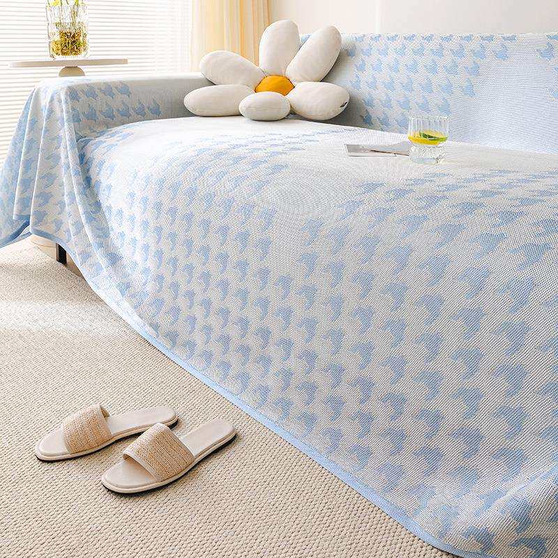 冰丝夏季凉感沙发盖布巾全盖沙发套罩夏款沙发坐垫子沙发布全盖巾