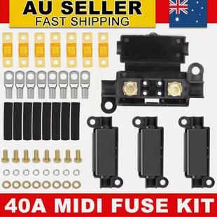 40AMIDI保险丝套件4ANS支架7x40AMP保险丝，保险片保险座