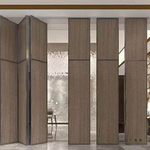 移动活动隔断墙屏风酒店宴会厅饭店包厢折叠推拉移门餐厅隔音隔断