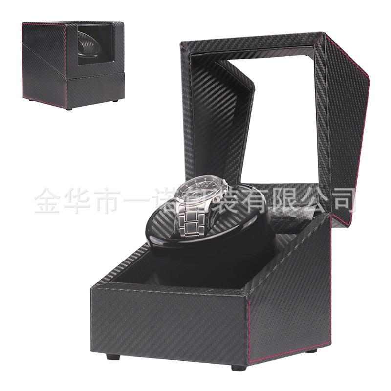 现货碳纤纹迷你单头马达盒自动上链要表器晃表自动旋转