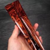 海南黄花梨折扇红木扇文玩扇海黄工艺品扇子把件摆件收藏鬼脸鬼眼