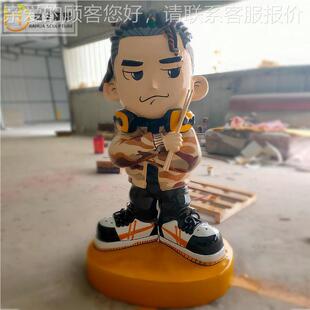 雕大型玻璃钢摆卡通塑制作外景观户小品美77450陈城市广场商业街