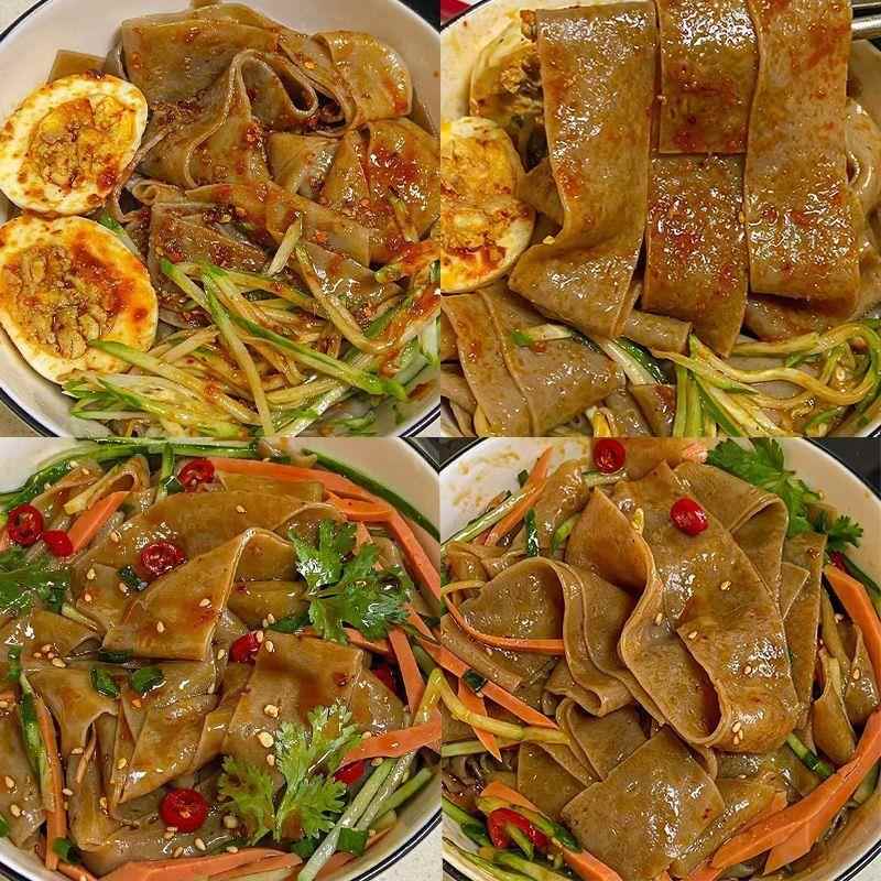 正宗荞麦面 面皮免煮麻酱面红油麻酱无糖食品速食学生凉皮杂粮