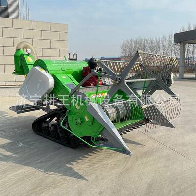 小型家用水稻小麦履带式收割机山地丘陵15马力稻谷联合收割机