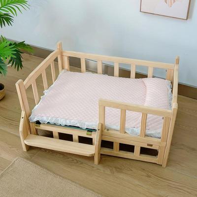 高档实木狗狗冬天保暖宠小公主可狗窝四季通用床拆洗泰迪猫窝比熊