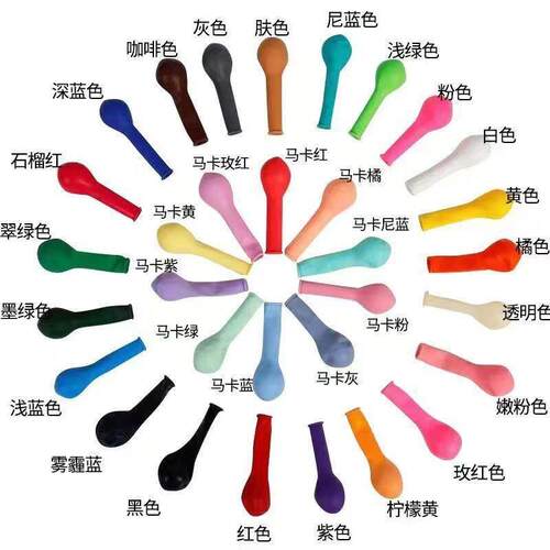 Factory 5 inch latex balloon 1.2 grams round ball wedding