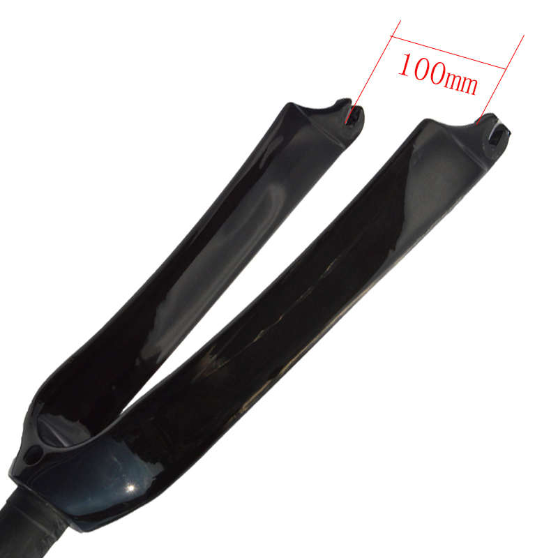 全碳纤维小轮车折叠自行车451前叉20寸22寸C刹无避震硬叉单车配件