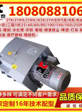 一吸一吹ZYW60B真空压力复合气泵08四开机真空泵气泵飞达送纸泵