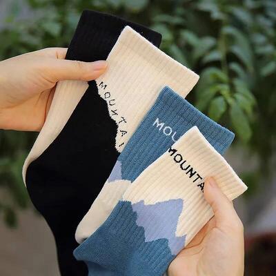 Deodorization Fashion Socks Hip Hop Skateboard Striped Mid T