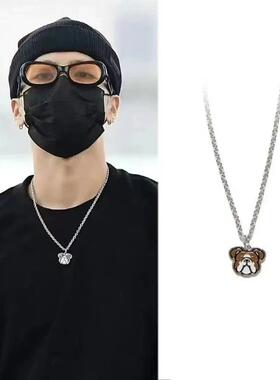 王嘉尔同款狗狗项链恶犬human made小众设计潮牌日潮情侣嘻哈时尚