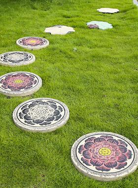 户外花园草坪铺路石彷古踏脚石房屋庭院花园文化防滑脚踏踏路石