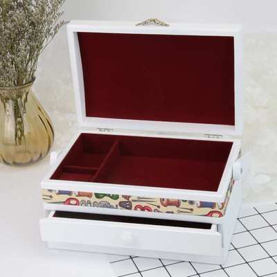 针线风盒艺韵白木制色馨淑布
