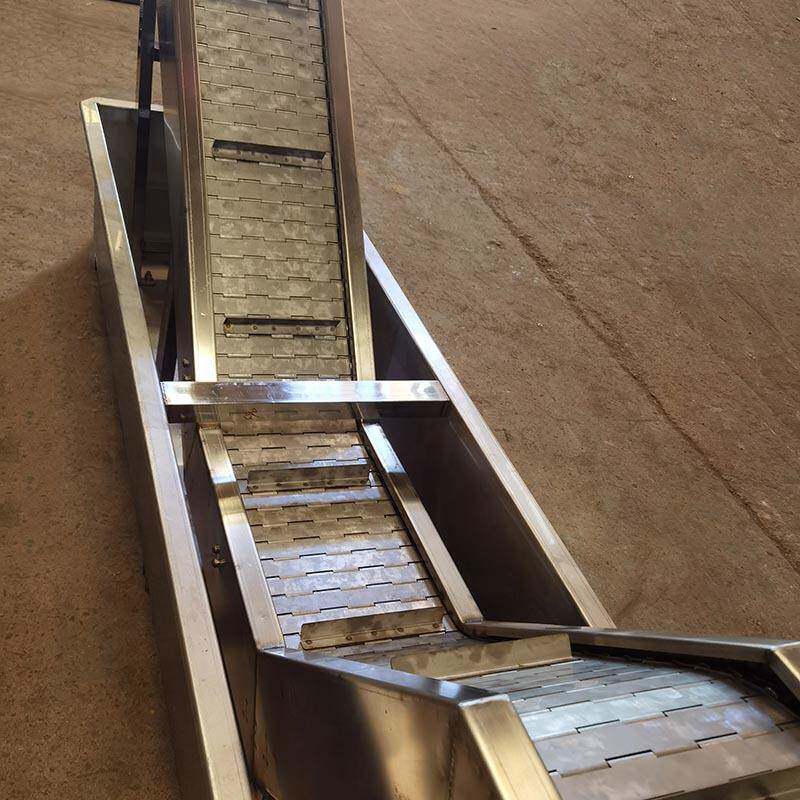 不锈钢链板式输送机上料机清洗烘干链板传送带输送设备提升机