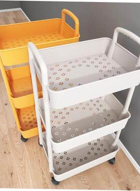 Kitchen storage rack bathroom Shelf Trolley iron shelves