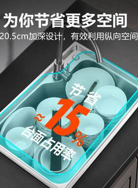 通用型家用华房帝厨水槽拉伸单双碗水槽菜盆池洗槽水用家加3厚04