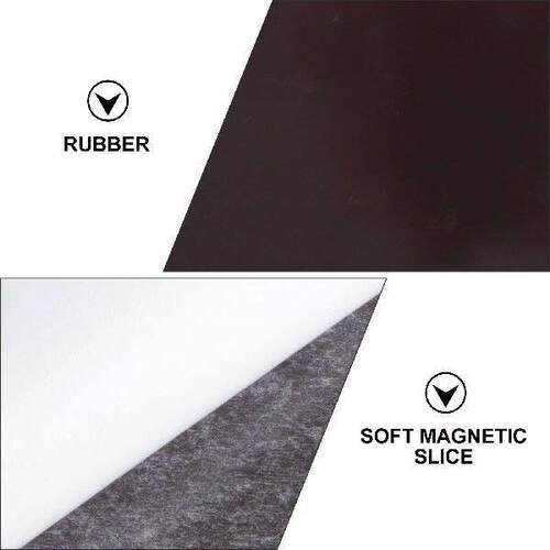 Peel and Stick Magnet Sheet Flexible Black Sheets Easy to