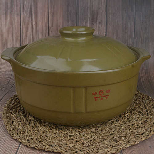 电磁炉黑晶炉平底耐高温砂锅炖锅陶瓷家用明火特大号锅火锅煲汤锅