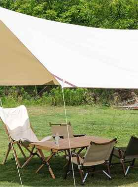 OJC源头厂定加工印LOGOU牛津布天幕多人工露营防雨晒制遮阳P棚