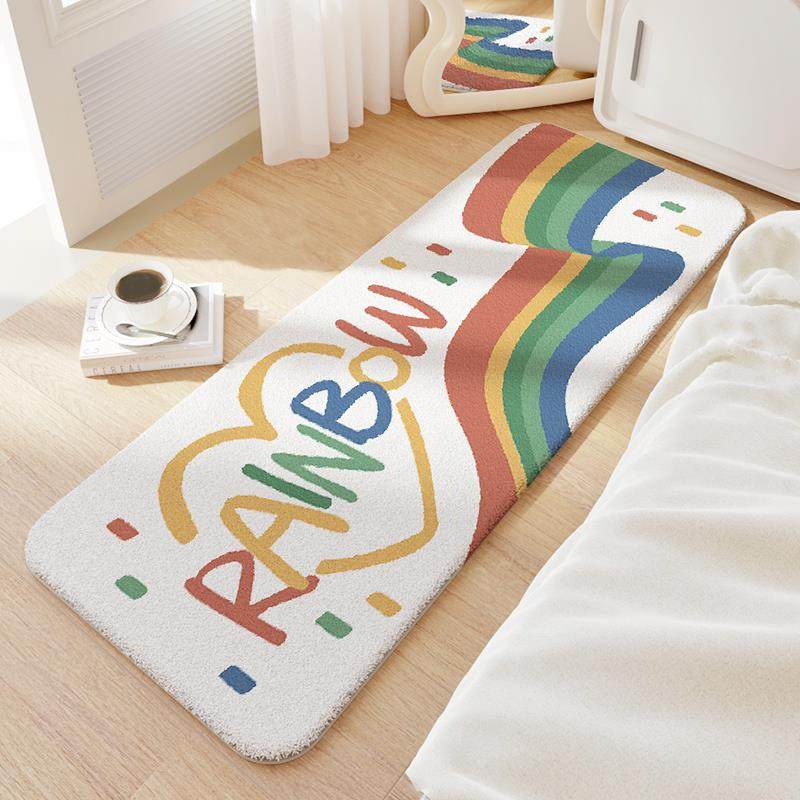 正品江卧室长条床边大日式圆毯点地客厅现代茶几毯家用毯简约沙发