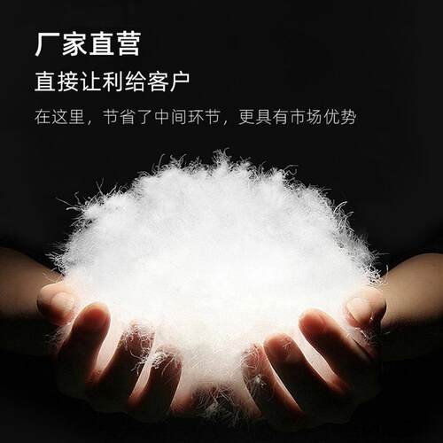95白鹅绒老国标广检纯白大朵绒散装羽绒填充物原材料工厂直销