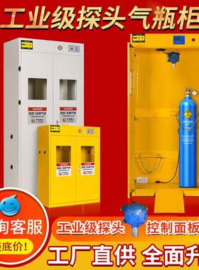 工业防爆仪器气瓶柜探头检测带报警器实验室乙炔氢气安全柜专用