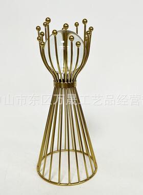 轻奢风现代摆件欧式玄关电视柜客厅摆设创意金属工艺品家居装饰品