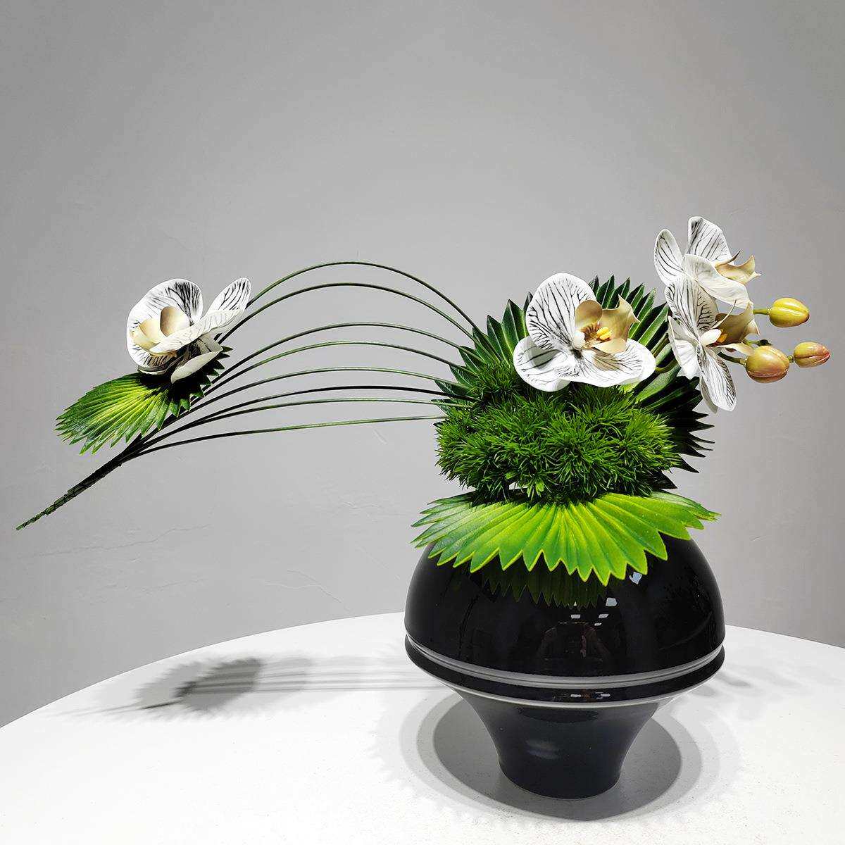 新中式仿真花艺摆件客厅绿植花卉餐桌茶几假花酒柜电视柜装饰品