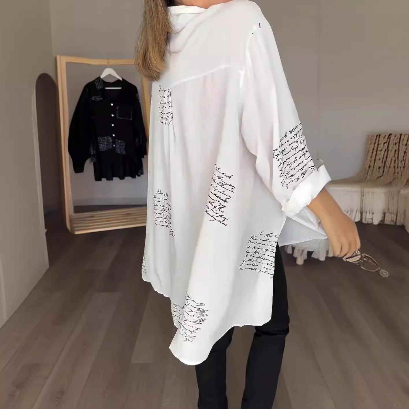 Womens Fashion Loose Sexy Swallowtail Shirt