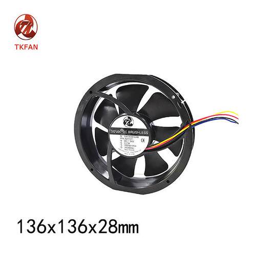 9RF1312P3H00可逆136x28mm毫米圆形轴向冷却风扇12v 24v DC低噪音