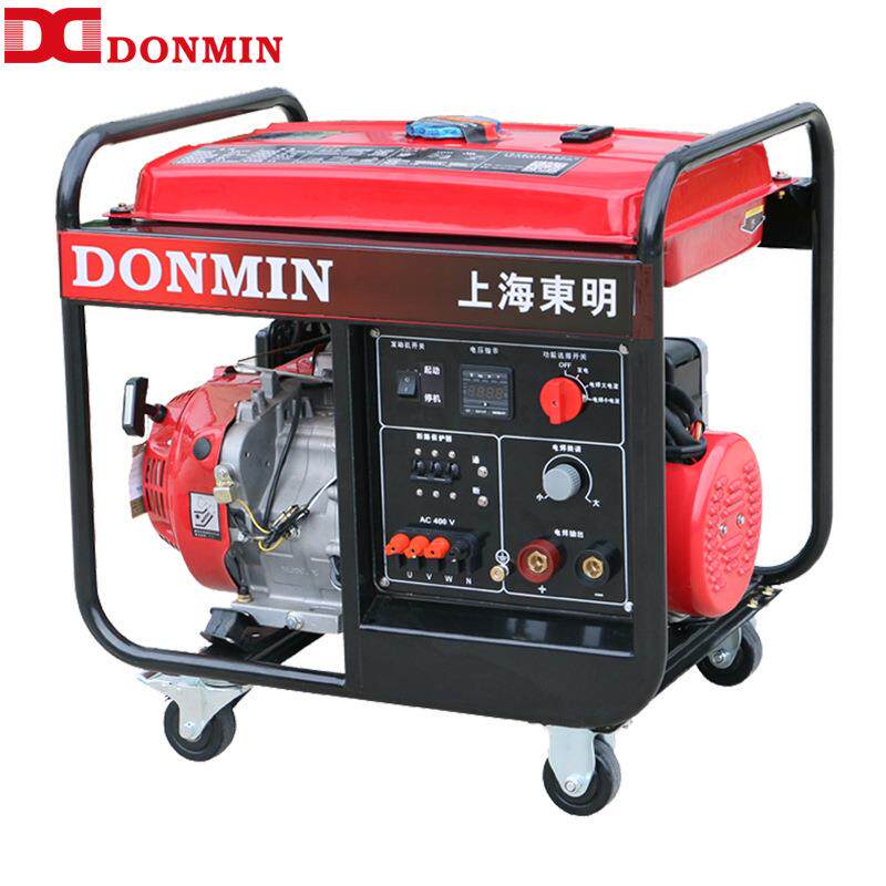 东明汽油发电电焊两用机三相发电5kw可焊3.2-4.0mm焊条