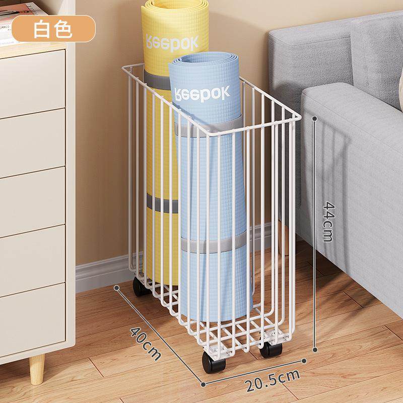 铁艺杂志画卷纸收纳篮夹缝置物架落地缝隙收纳筐手拉篮带轮子整理,收纳整理,脏衣篮,淘宝优惠券,粉丝福利购,淘宝优惠卷