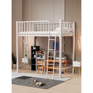 书桌一床床高架床单上层上FTF床下桌架空二层铺悬空上床两用体上