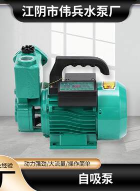 750W旋涡式自吸电泵小型自吸泵抽水机船用浇菜洗车园林自来水