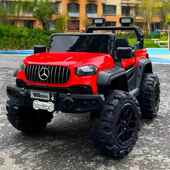 高档双人遥儿童电动车可大g四轮可坐大人控越具野宝宝小孩玩汽车