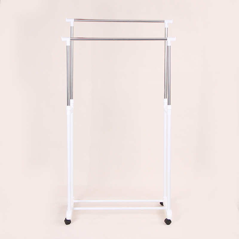 厂家批发落地式可移动折叠晾衣架室内小型挂衣架不锈钢伸缩晒衣架