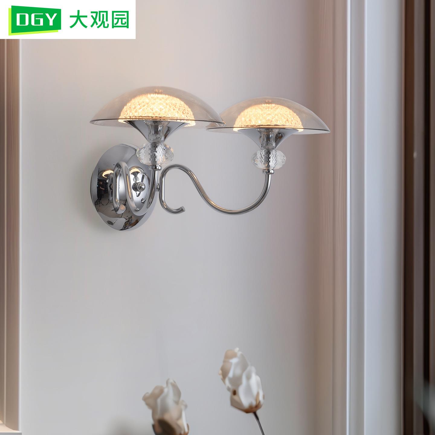 简约现代卧室床头壁灯新款创意个性水母玻璃走廊过道背景墙灯357L
